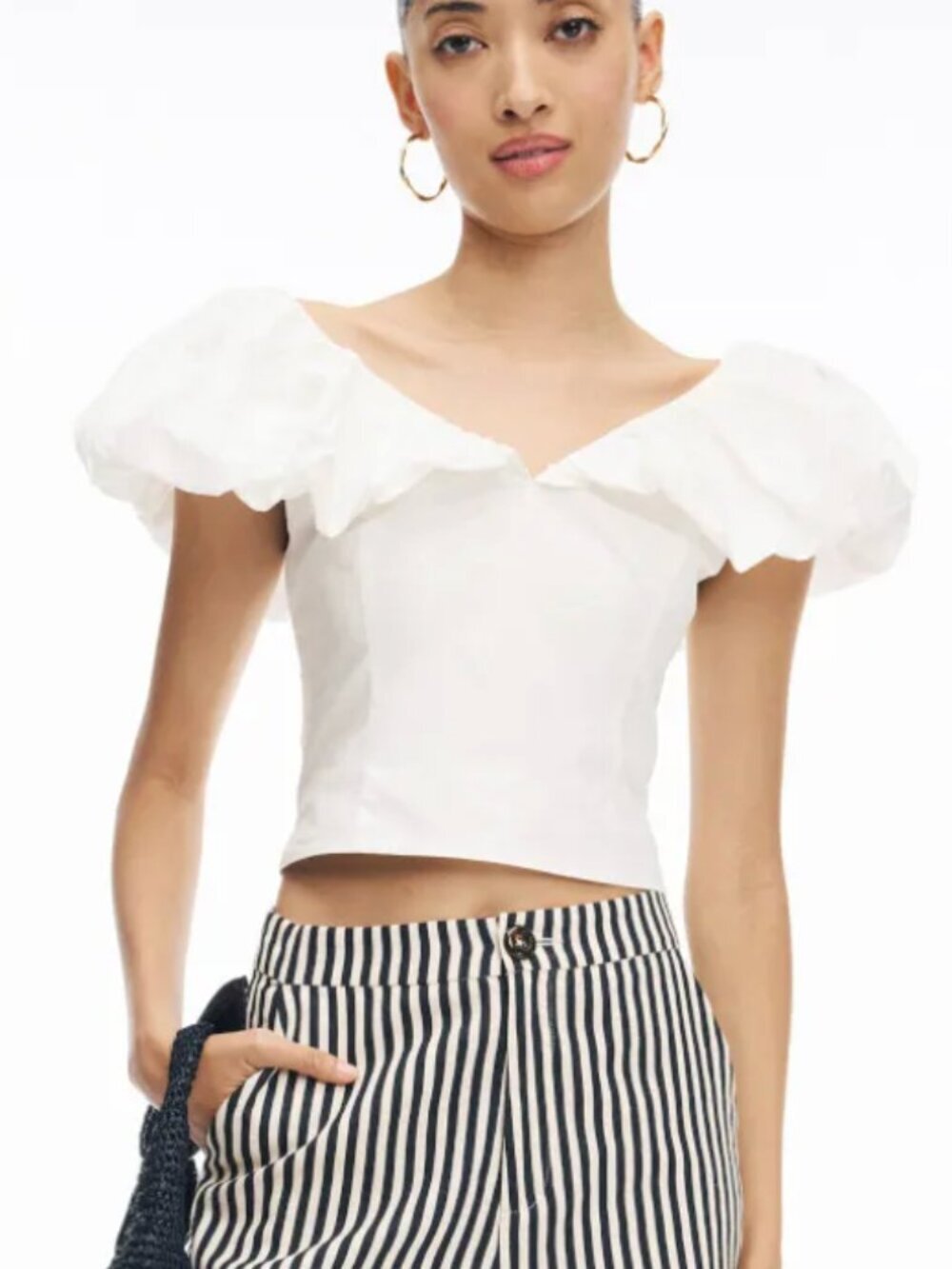 Rebecca Taylor Yara Poplin Top size 12